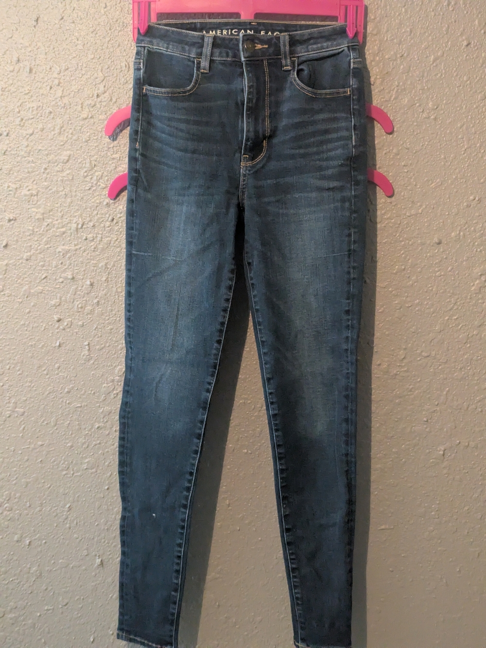 Sz 2  Skinny Jeans in Dark Blue Wash